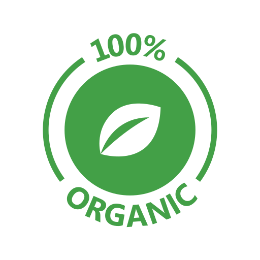 100% Organic Badge